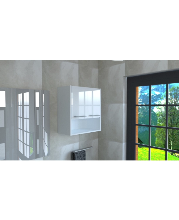 Szafka wisząca ZUZIA 1P 20/56 Biała Połysk